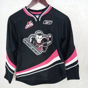 Reebok Calgary Hitmen Minor Hockey WHL Pink Jersey (Youth Small)